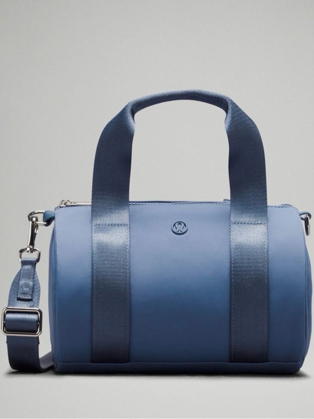 Lululemon Blue Knit Nylon Mini Duffel Bag New